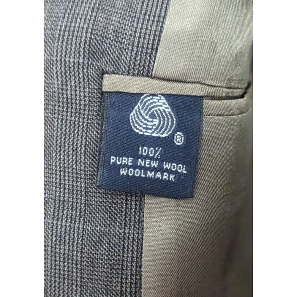 Brooks Brothers Wool Men's Grey Sport Jacket Blazer 2 Button Made in USA 44 LONG